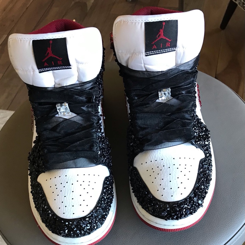 Custom blinged Jordan 1